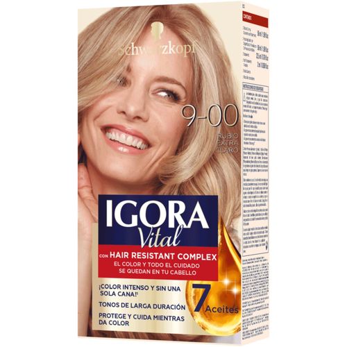 Tinte para Cabello Igora Vital Tono 9-0 Rubio Extra Claro Tubo x 50 g
