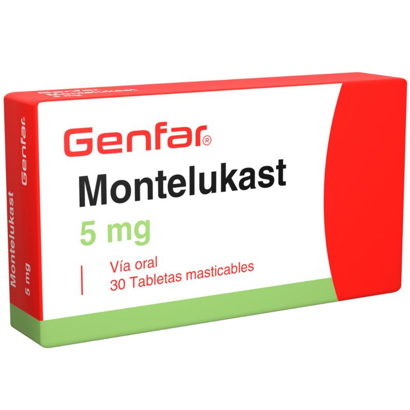 Antiasmático Montelukast Genfar 5 Mg Tabletas
