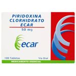 Vitamina B6 Ecar 50 Mg Caja x 100 Tabletas