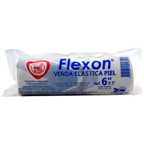 Venda Elástica Flexon 6 pulgadas x 5 yardas