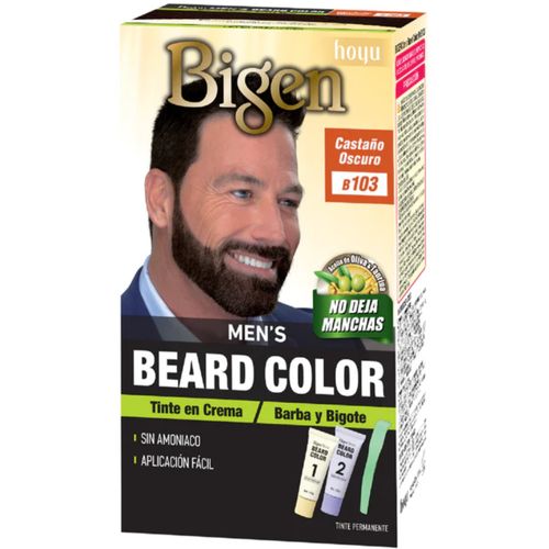 Tinte para Barba Bigen Men's Beard Color Castaño Oscuro Caja x 1 Unidad