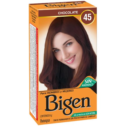Tinte para Cabello Bigen en Polvo Color Chocolate #45