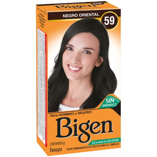 Tinte para Cabello Bigen en Polvo Color Negro Oriental #59
