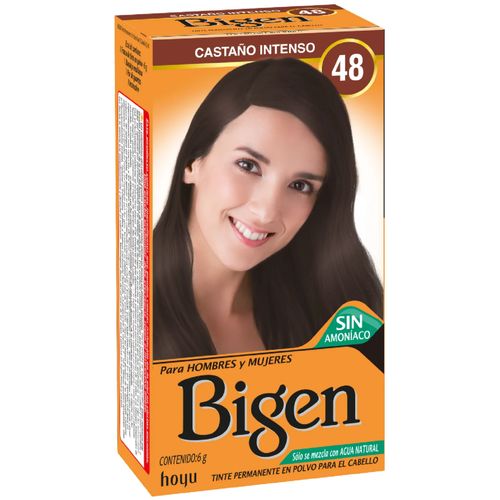 Tinte para Cabello Bigen en Polvo Color Castaño Intenso #48