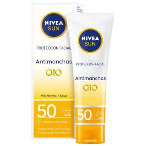 Protector Solar Facial Nivea Sun Anti-Edad Q10 FPS 50 Frasco x 40 ml