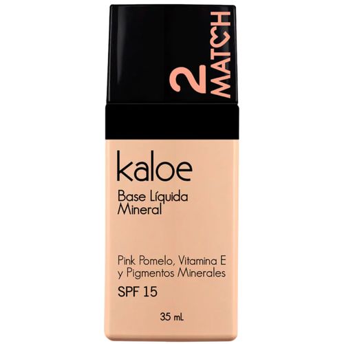 Base de Maquillaje Líquida Mineral Kaloe Tono Miel Frasco x 35 ml