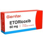 Etoricoxib 60 mg Caja x 14 Tabletas GENFAR