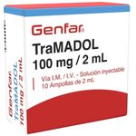 Tramadol 100 mg Inyectable 10 Ampollas