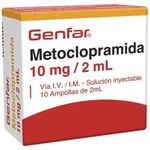 Metoclopramida 10 mg Inyectable 10 Ampollas