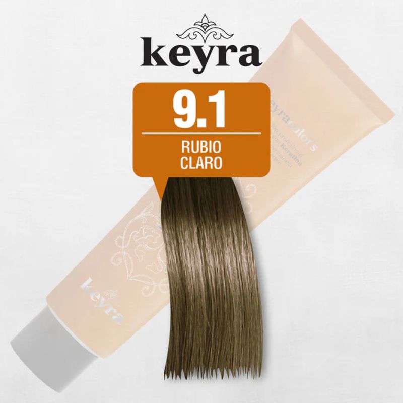 Tinte Keyra Rubio Muy Claro Ceniza 9.1 X 100Ml