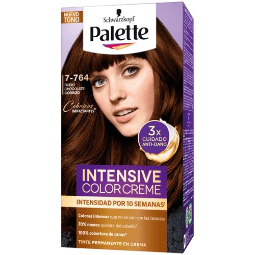 Tinte para Cabello Palette Intensive Color Cream Tono 7-764 Cobrizo Duo Pack