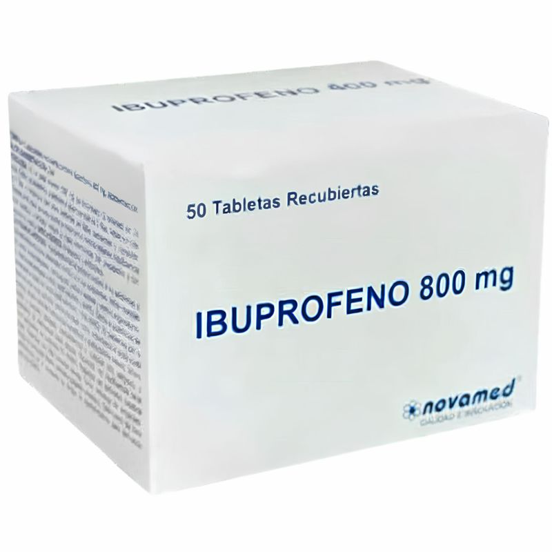 Ibuprofeno Novamed 800 mg Caja X 50 Tabletas