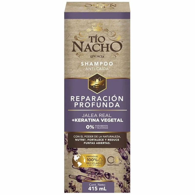 Shampoo Tío Nacho Keratina Vegetal 415 ml