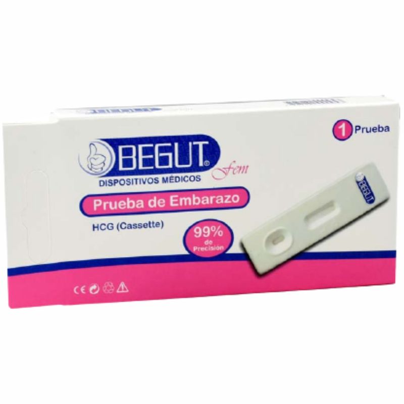 Prueba de embarazo cassette marca Begut
