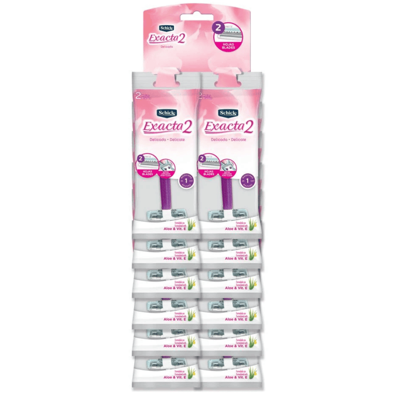 Schick Exacta 2 Piel Delicada x 12 Und
