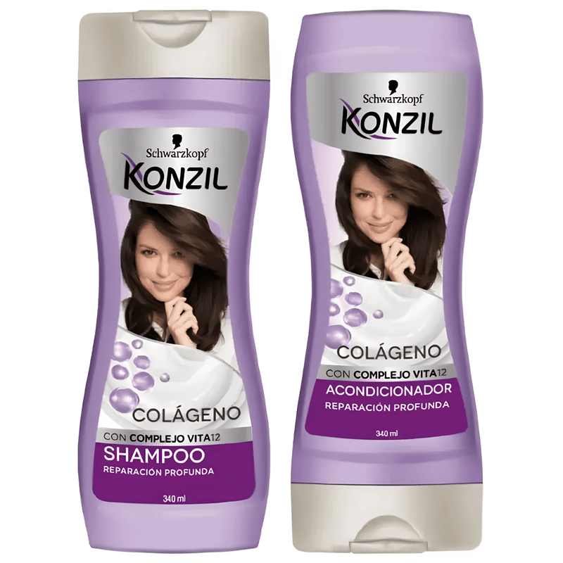 Champú Konzil colágeno + acond frasco 340ml