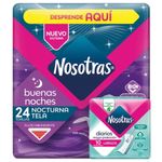 Toallas Nosotras Buenas Noches 24 Und + 12 Prot