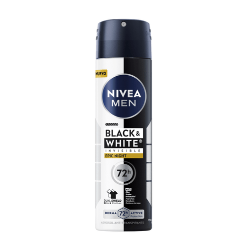 Desodorante en Aerosol Nivea Black & White Epic Night para Hombre Frasco x 150 ml