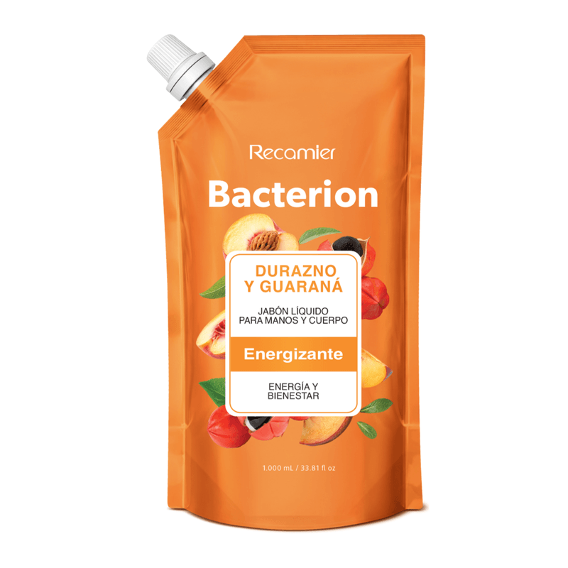 Jabón Líquido Bacterion Durazno y Guaraná