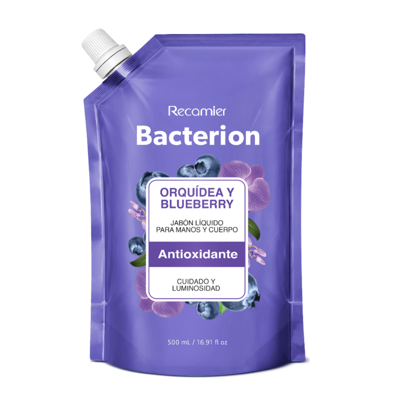 Jabón Líquido Bacterion Orquídea y Blueberry