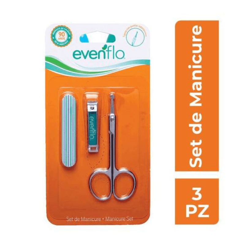 Set Manicure Bebé Evenflo Paquete x 3 Unidades