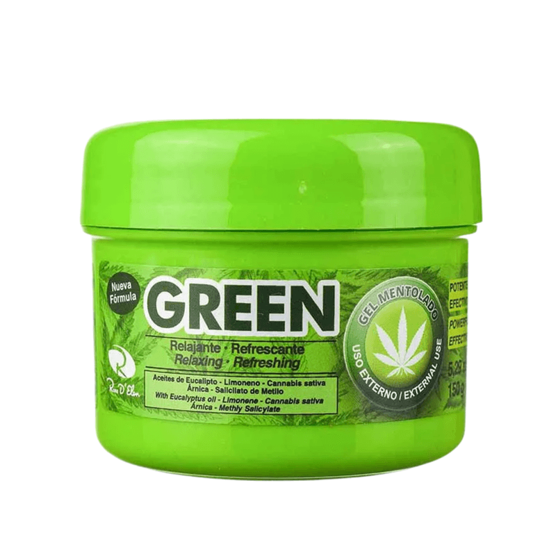 Gel Mentolado Masaje Muscular Green Pote x 150