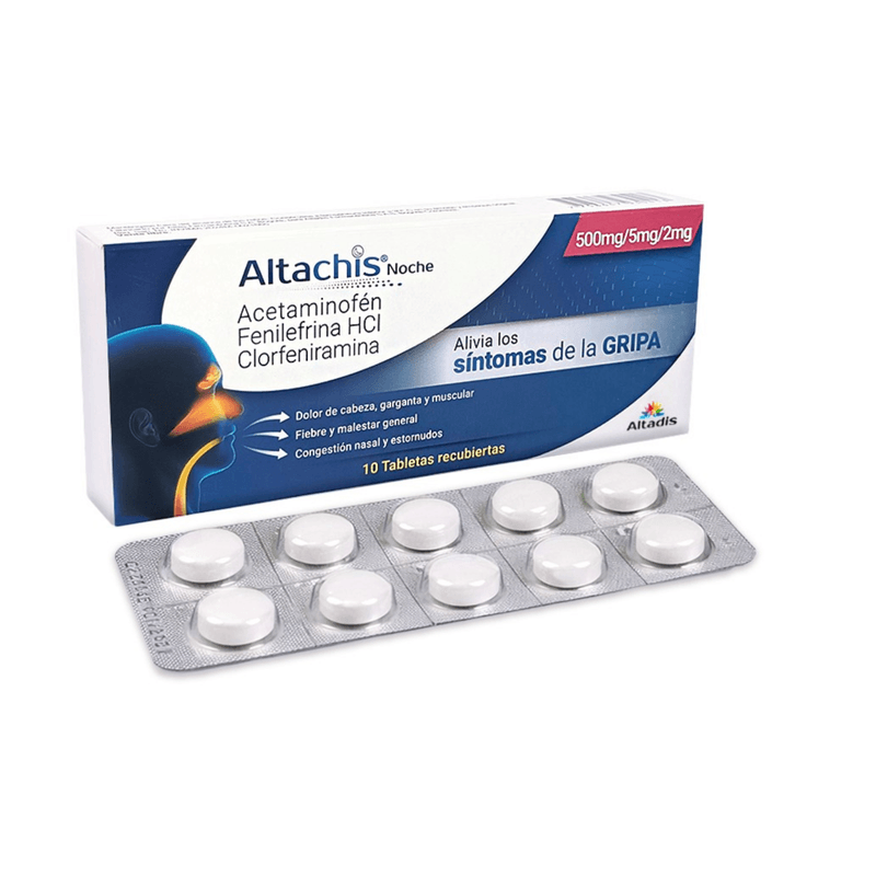 Altachis Noche Caja x 10 Tabletas Recubiertas