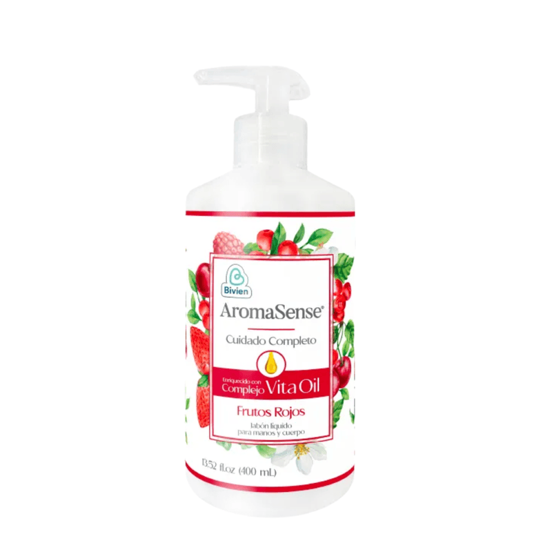 Jabón Líquido Corporal Aromasense Frutos Rojos