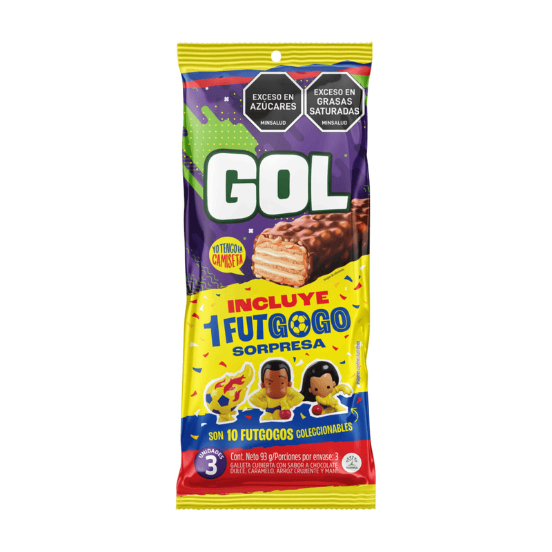Chocolatina Gol Gogos x 31 g Comercial Nutresa