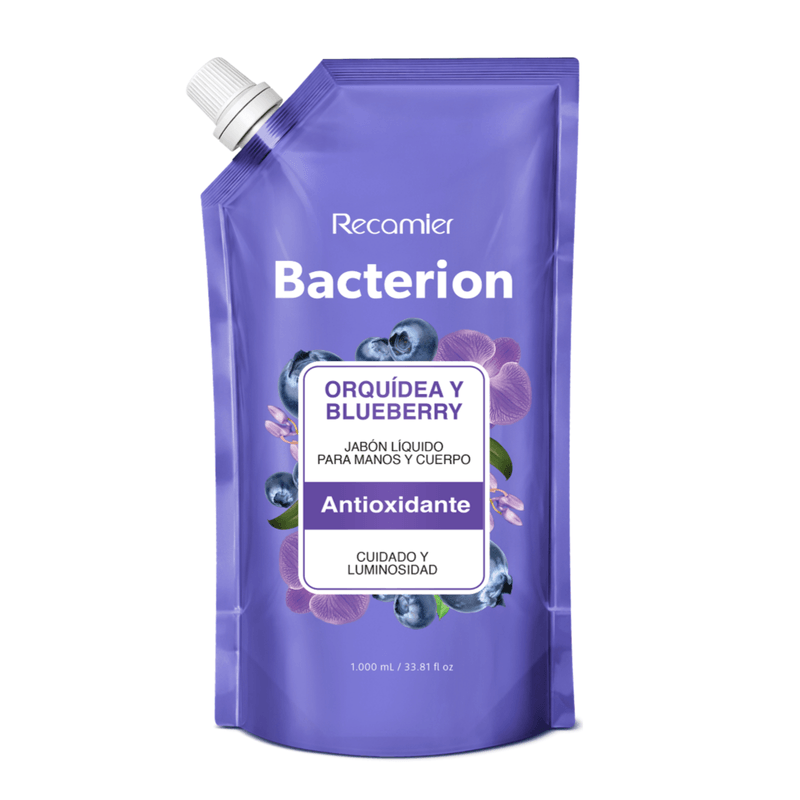 Jabón Líquido Bacterion Orquídea y Blueberry