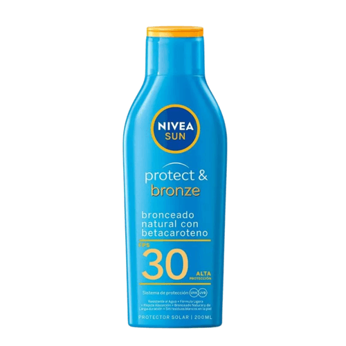 Protector Solar Nivea Sun Protect & Bronze FPS 30 Frasco x 200 ml