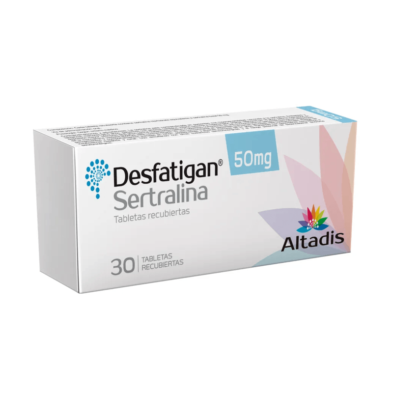 Desfatigan 50 mg Caja x 30 Tabletas Recubiertas