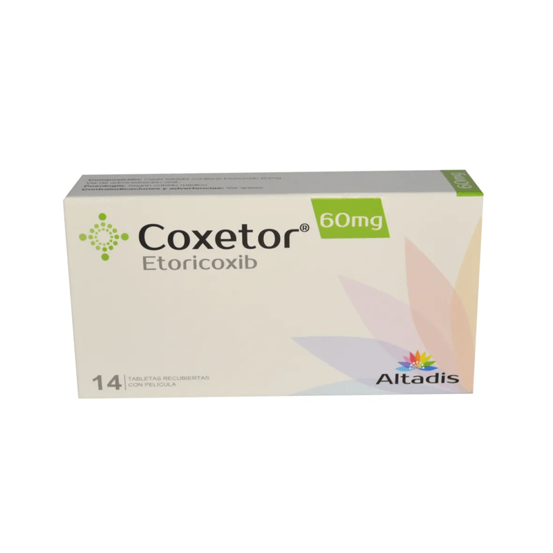 Coxetor 60 mg Caja x 14 Tabletas Recubiertas