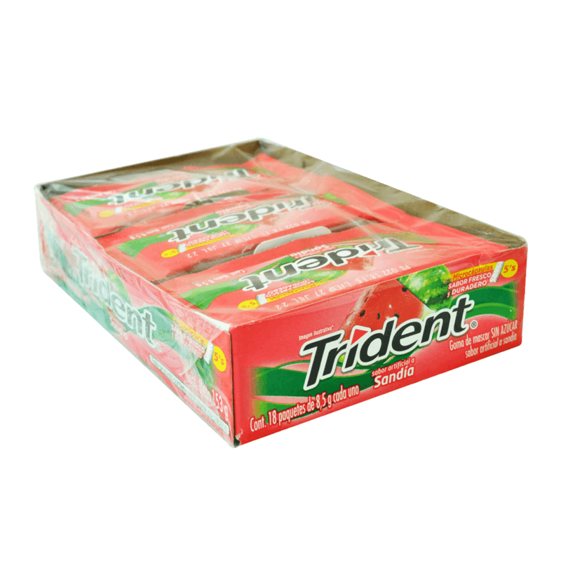 Chicle Trident Sandía Display x 18 Unidades