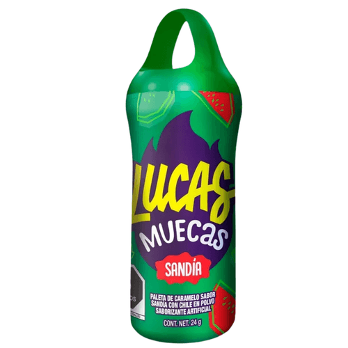 Caramelo Dulce Lucas Muecas Paleta Sabor Sandía x 25 g
