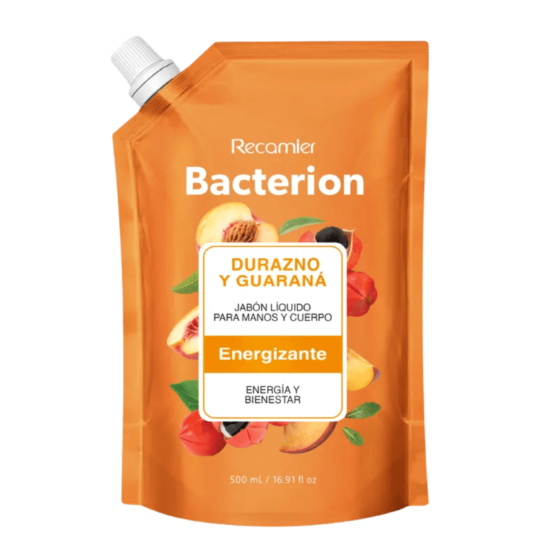 Jabón Líquido Bacterion Durazno y Guaraná