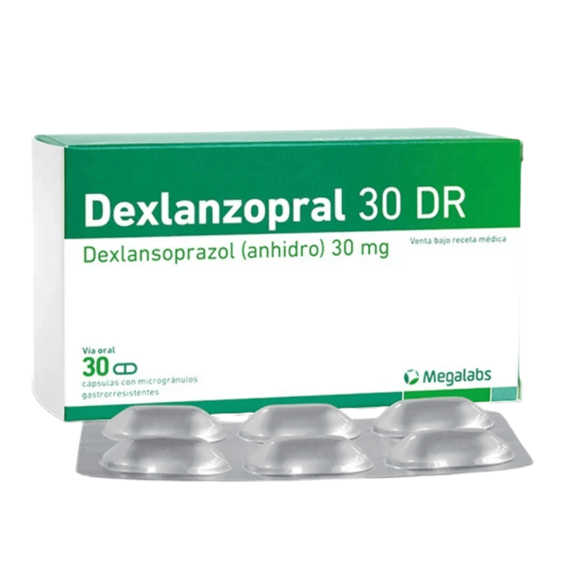 Dexlanzopral 30 mg Caja x 30 Cápsulas