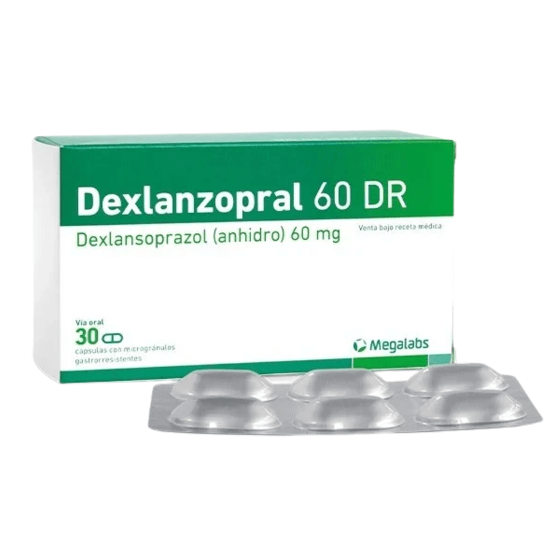 Dexlanzopral 60 mg Caja x 30 Cápsulas