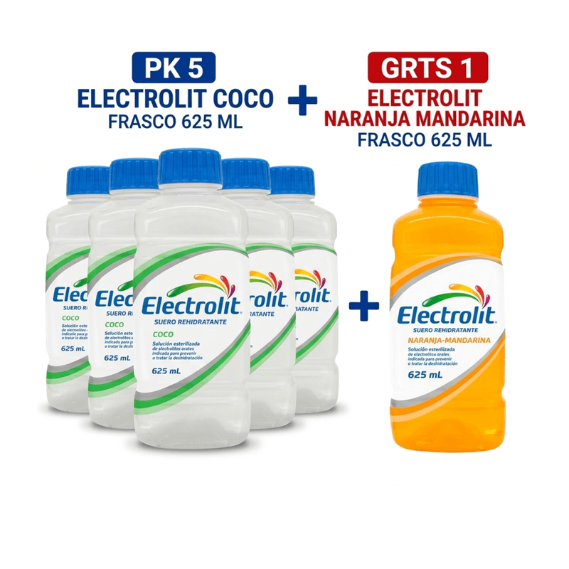 Oferta 5+1 Electrolit Coco Frasco x 625 ml