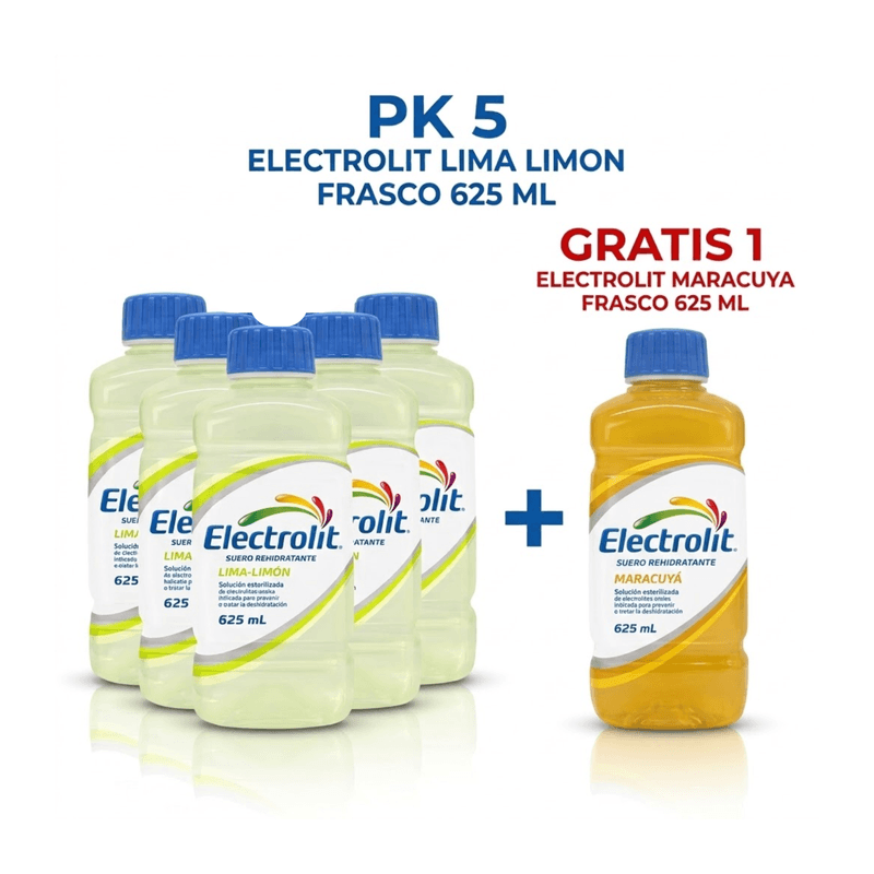 Oferta 5+1 Electrolit Suero Oral Lima Limón