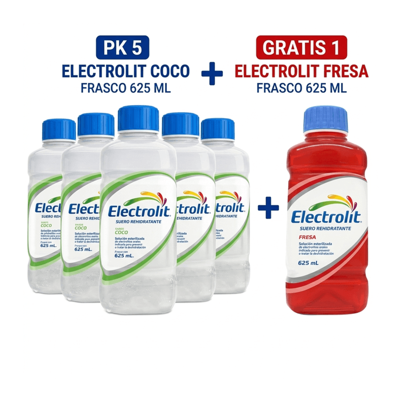 Oferta 5+1 Electrolit Coco Frasco x 625 ml
