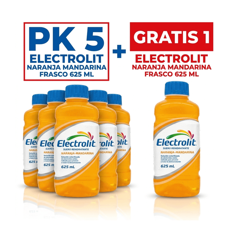 Oferta 5+1 Electrolit Naranja Mandarina x 625