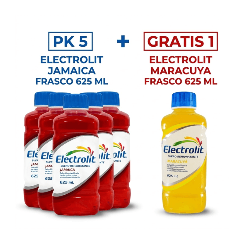 Oferta 5+1 Electrolit Suero Oral Jamaica x 625