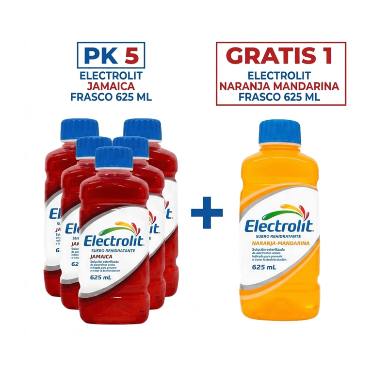 Oferta 5+1 Electrolit Jamaica Frasco x 625 ml
