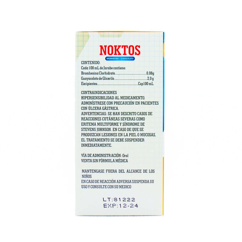Noktos Adulto Jarabe Frasco X 120 Ml Ruecam
