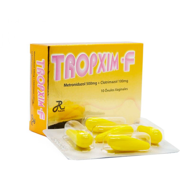 Tropxim-F caja x10 óvulos marca Ruecam