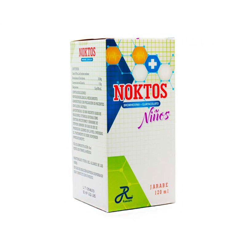 Noktos Niños Jarabe Frasco X 120 Ml Ruecam