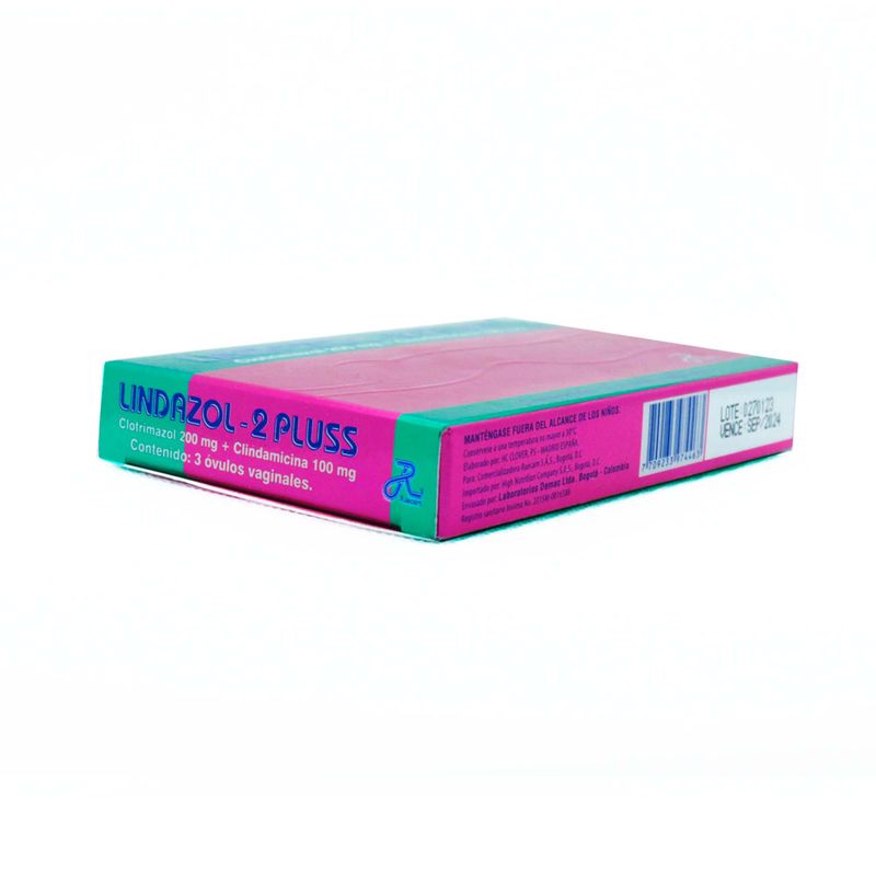 Lindazol-2 Plus Caja X 3 Ovulos Ruecam