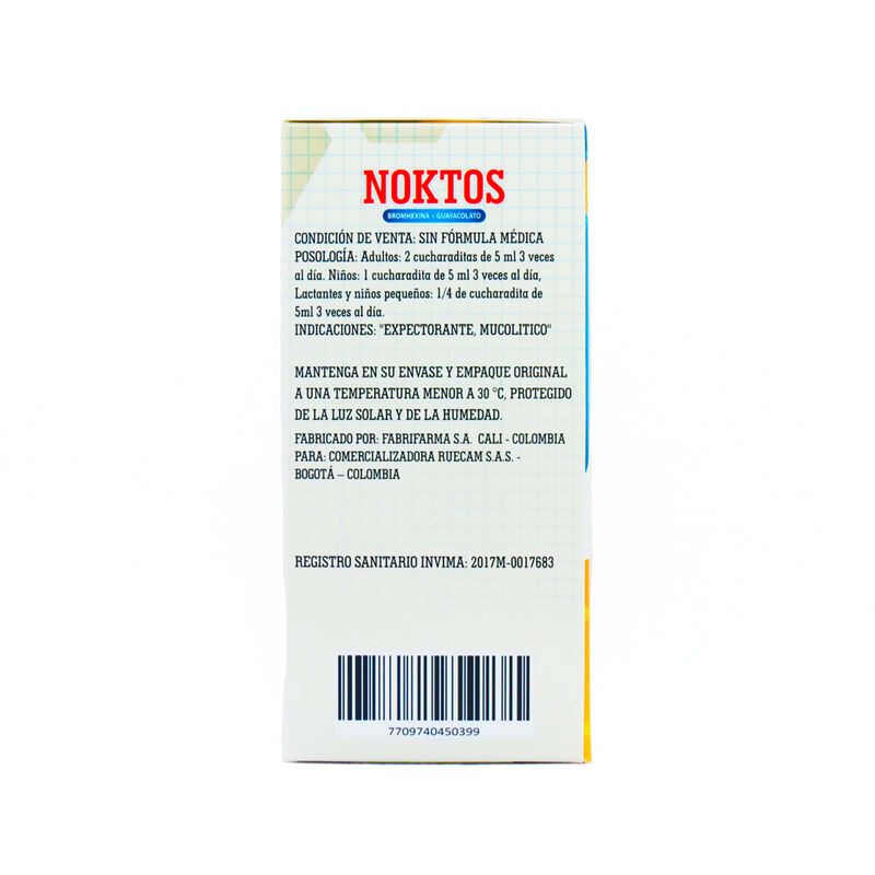 Noktos Adulto Jarabe Frasco X 120 Ml Ruecam