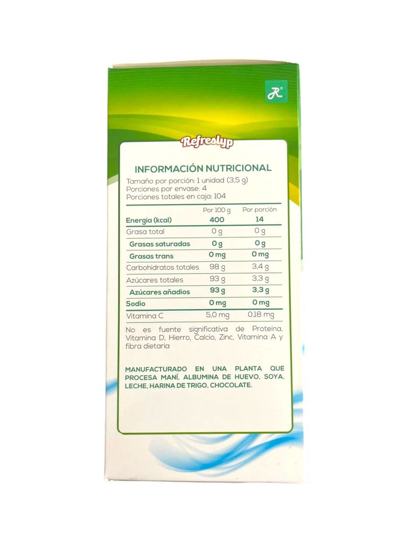 Refreslyp Menta Jengibre x26 Sobres 4 Pastillas